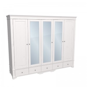 Шкаф для одежды пятидверный с тремя зеркалами "Бейли"
